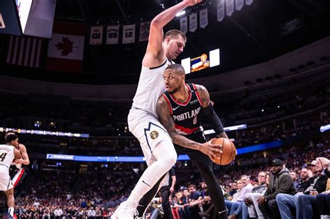 nuggets vs trail blazers